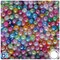BeadTin Mixed Transparent AB 6mm Round Plastic Craft Beads (300pcs)